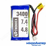 Акумулятор 2S NCR183665 3400мАг 7.4В